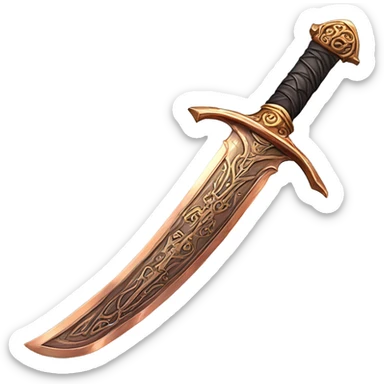 Magic Copper sword sticker