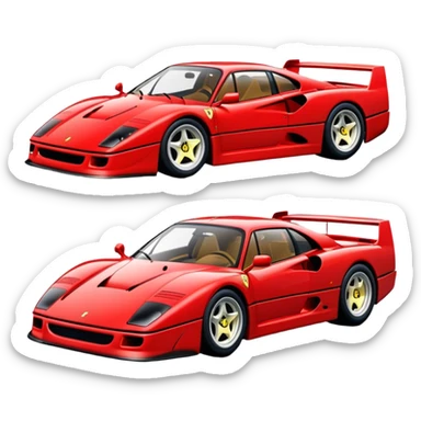 ferrai f40 sticker