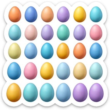 easter eggs sticker