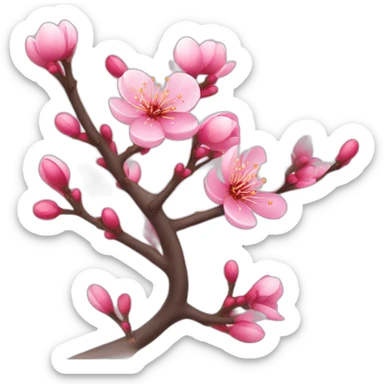  plum blossom sticker