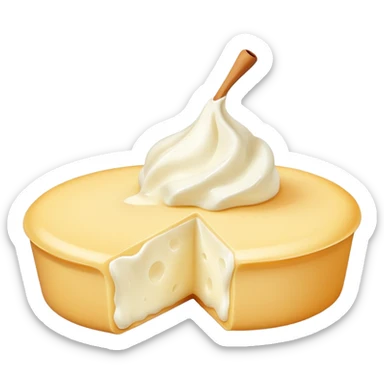 a few curds, minimal, simple, clear sticker