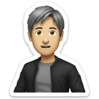 İtadori Yuji, using Black flash sticker