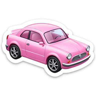PINK COLOR 2000 YEAR MODEL GIRLS MODEL CAR WITHOUT GIRL CHARCTER sticker