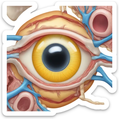 Eye cross section  sticker
