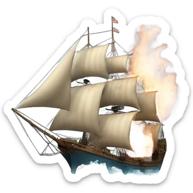 fractal burning ship sticker