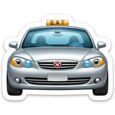 exit and entry on car icon sticker