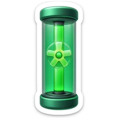 Uranium like inside a tube that we see on tiktok sticker