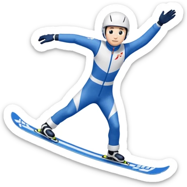 chce motikona skoczka narciarskiego jak w dsj2.pl z gry deluxe ski jump 2  sticker