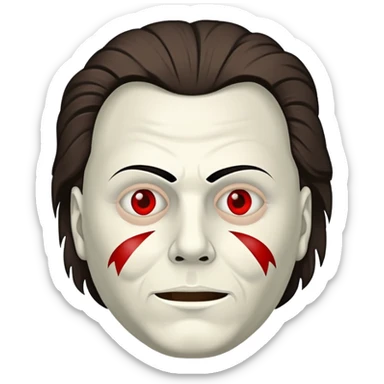 Micheal Myers’s heart eyes  sticker