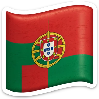 Portuguese flag sticker