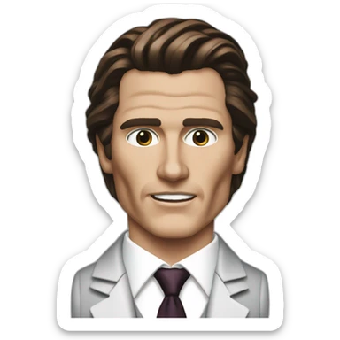 patrick bateman american psycho sticker