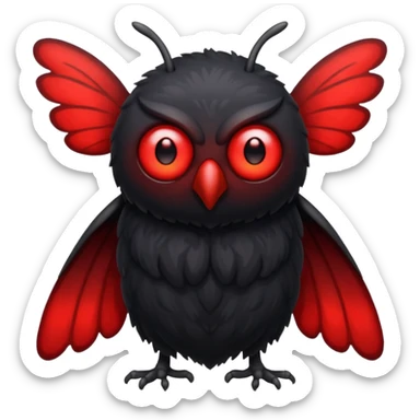 Creat an emoji of the mothman sticker