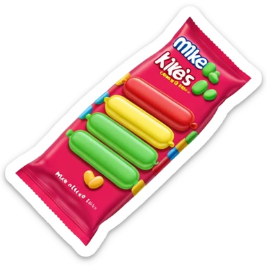 Mike and Ike's candy. sticker