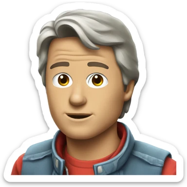 marty mcfly sticker