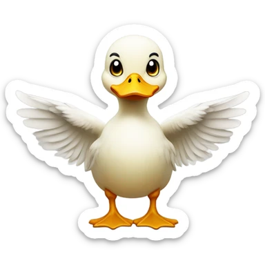 Baby duck annoyed  sticker