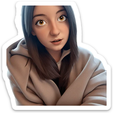 girl by the window sticker