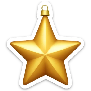 christmas decoration star sticker