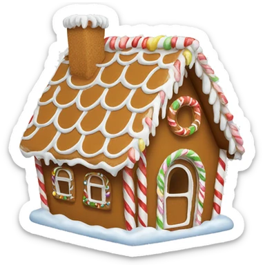 Gingerbread house sticker