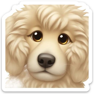 Puppy sunbathing sticker