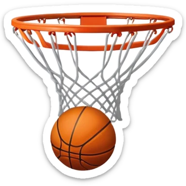 missed basketball shot sticker