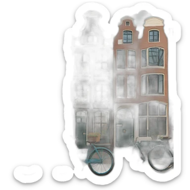 Amsterdam postcard sticker