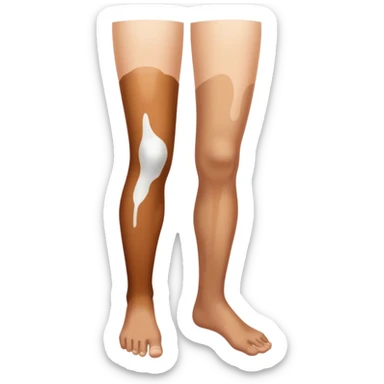 Vitiligo leg sticker