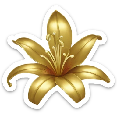 gilded lily sticker