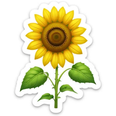 An exact  picture of the sunflower from Plants vs. Zombies sticker