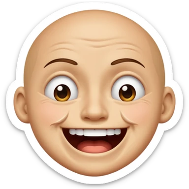 laughing crying mad emoji with eyes crossed sticker