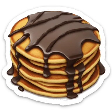 Chocolate pancakes sticker