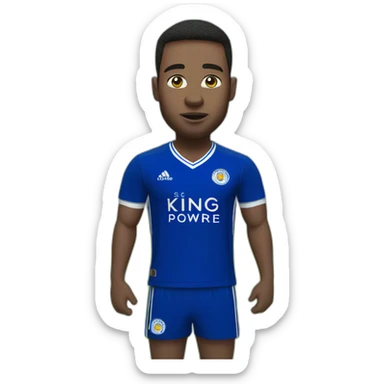 leicester city fan with hands on hips sticker