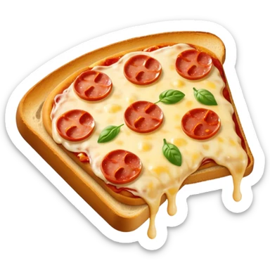 Make Pitza with toast sticker