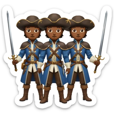 3 musketeers sticker
