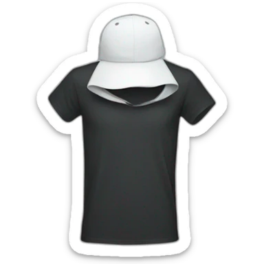 Tshirt over head sticker