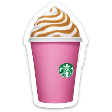 Pink Starbucks  sticker