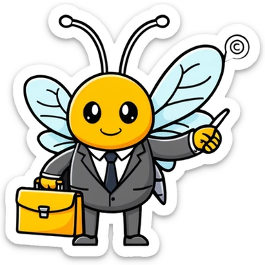 realtor bee  sticker