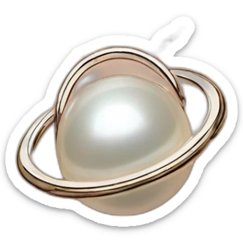 A pearl vivienne westwood saturn necklace sticker