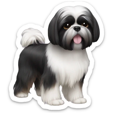 Shih tzu black sticker