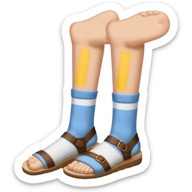socks in sandals sticker