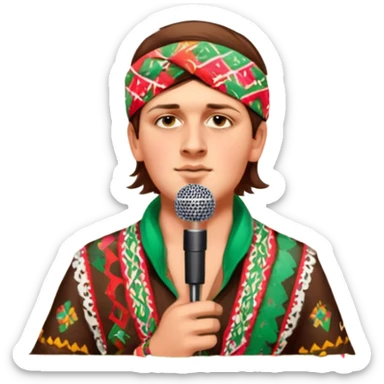 Colorful Singer sticker