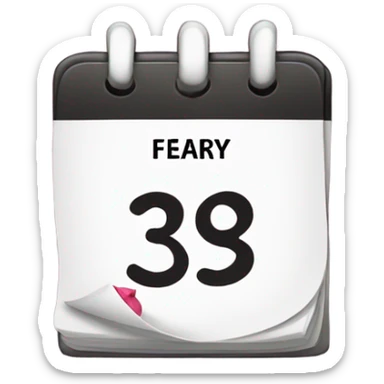 31st February  sticker