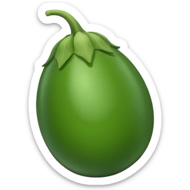 green brinjal sticker
