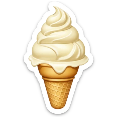 vanilla ice cream sticker