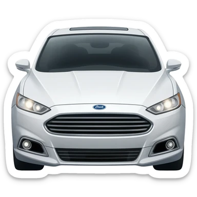 Carro ford fusion blanco sticker