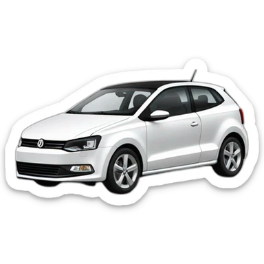 Volkswagen polo white sticker