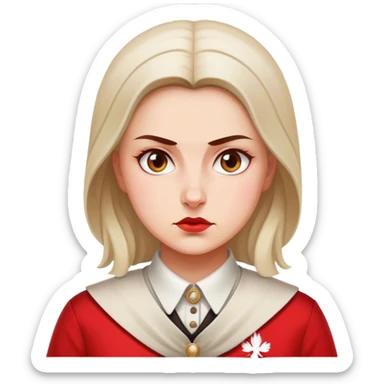 polish patriot woman nationalist sticker