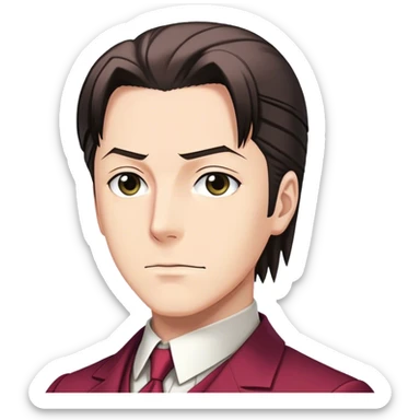 Ace Attorney Miles Edgeworth sticker