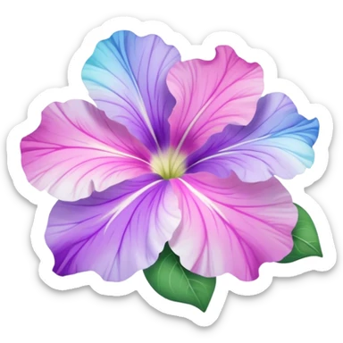 Pastel Nebulae Petunia sticker