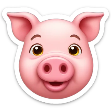 funny pig sticker