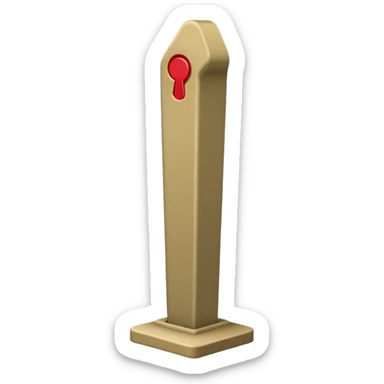 The khaki exclamation mark sticker